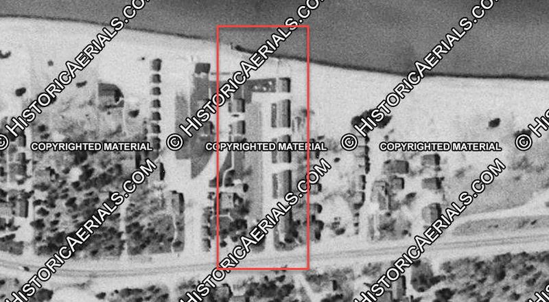 Blue Water Court - 1954 Aerial Probably Location
